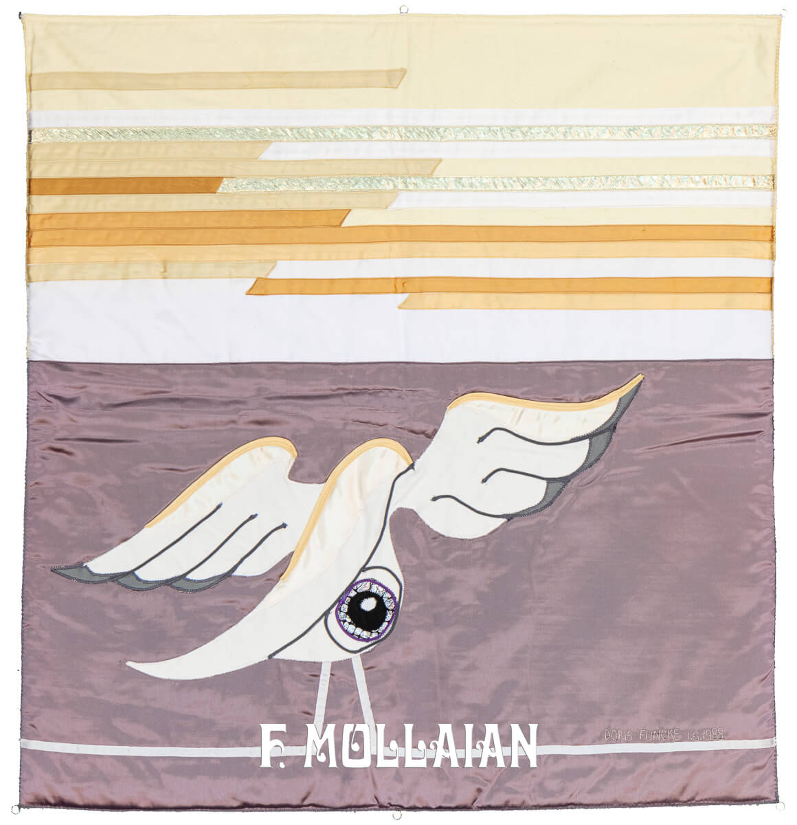 European Textile Signed Dorris Funcke 1.6.1988 n°:698569